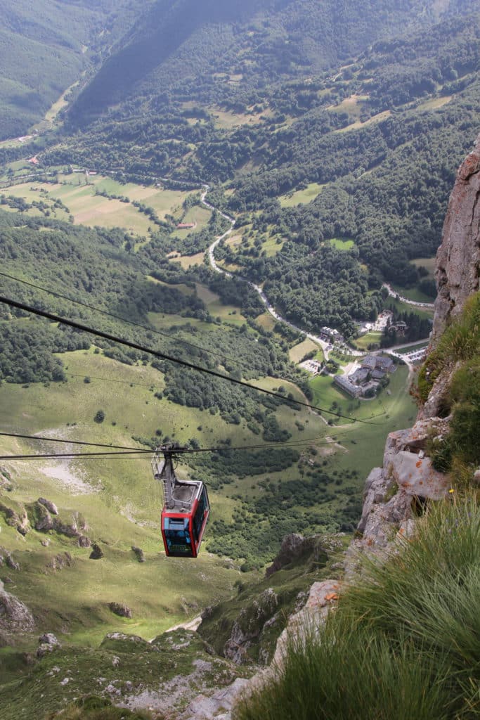 Teleférico de Fuente De en los Picos de Europa
