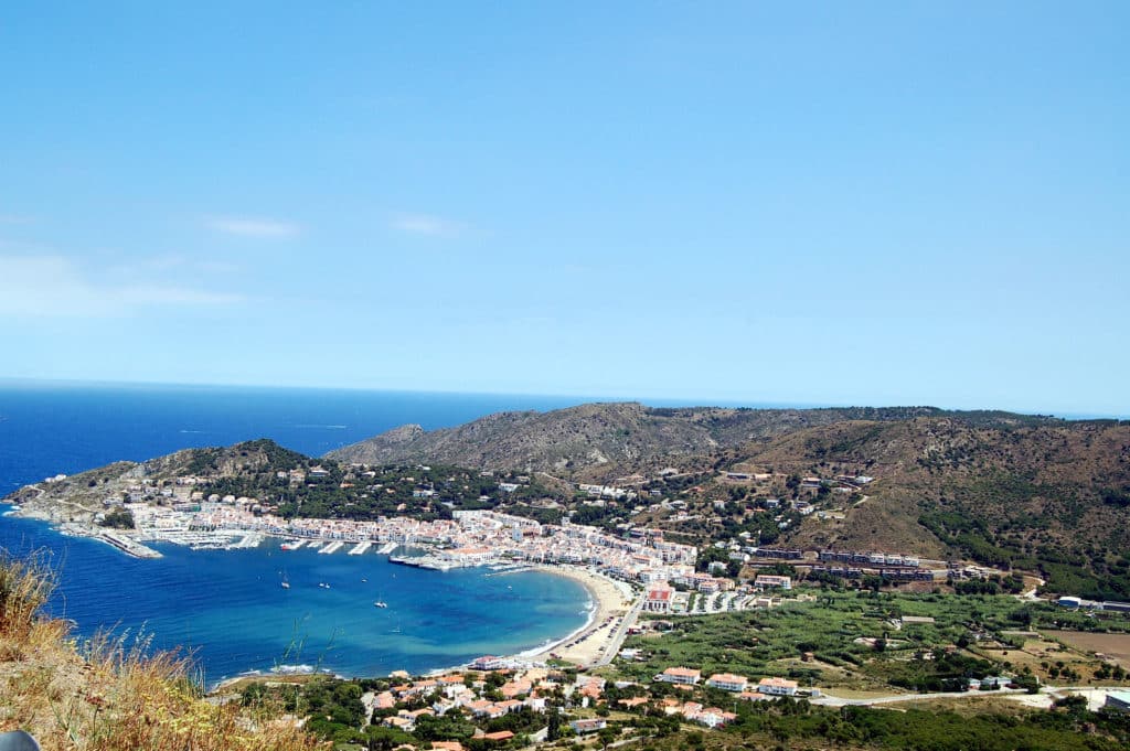 El Port de la Selva desde Sant Pere de Rodes