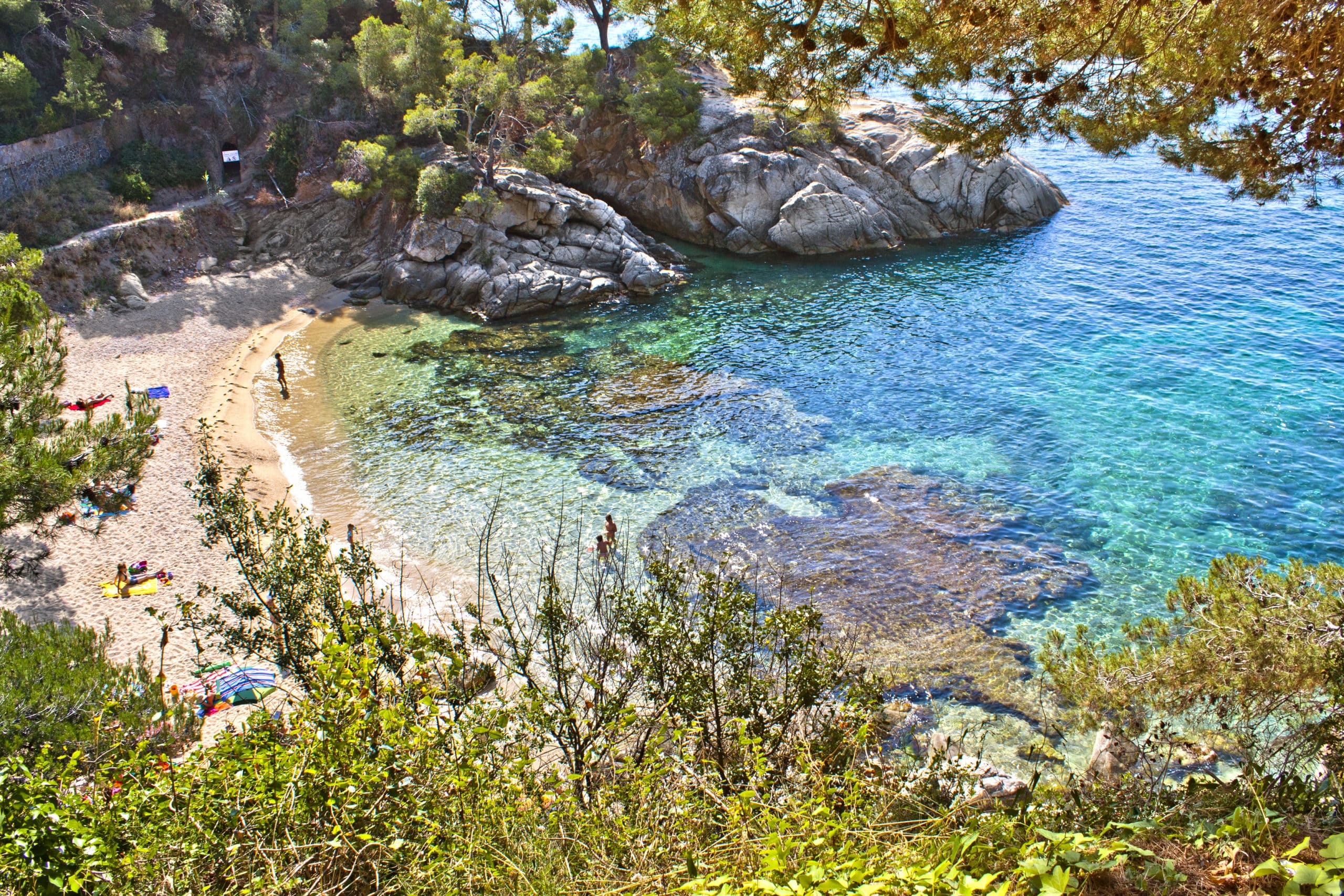 Cala del Pi en Platja d'Aro (Costa Brava), Catalonia, Spain