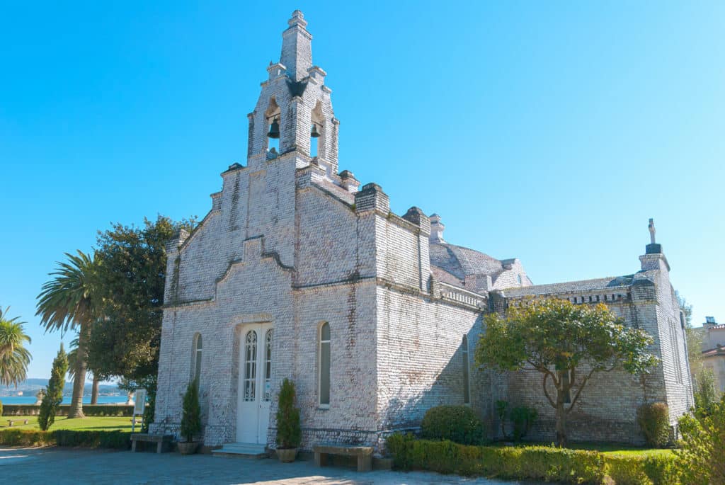 Chapel of the shells on the island of La Toja, Galicia, Spain