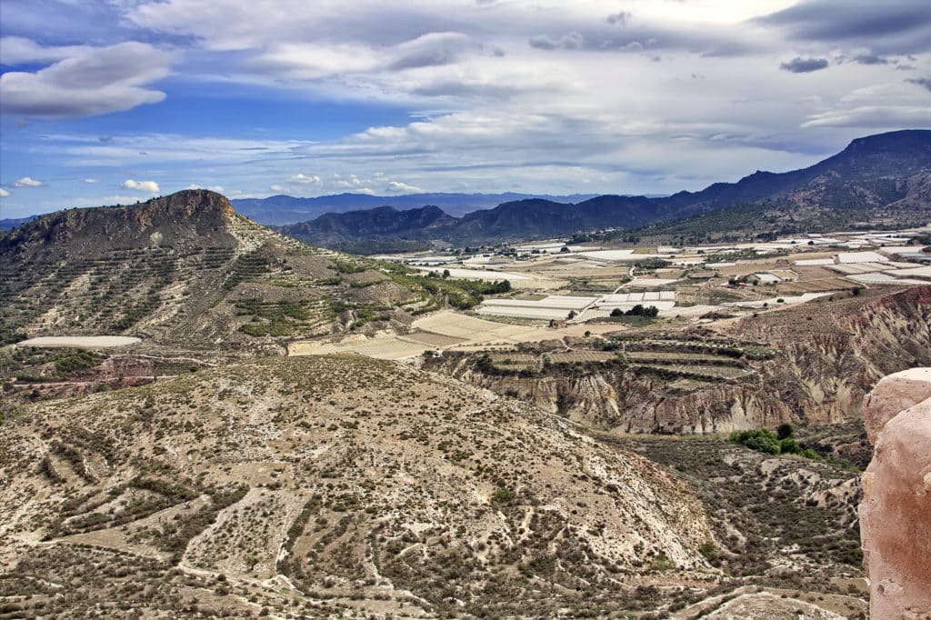 Vista de las montañas de Sierra Espuña