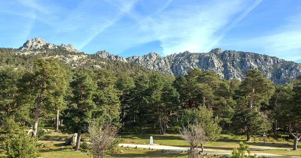 Vistas de los Siete Picos de Guadarrama.