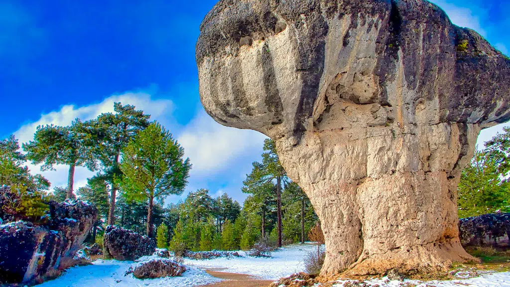 La Ciudad Encantada de Cuenca en invierno