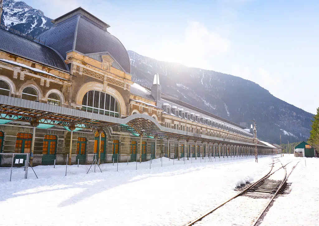 Canfranc, uno de los pueblos donde más nieva