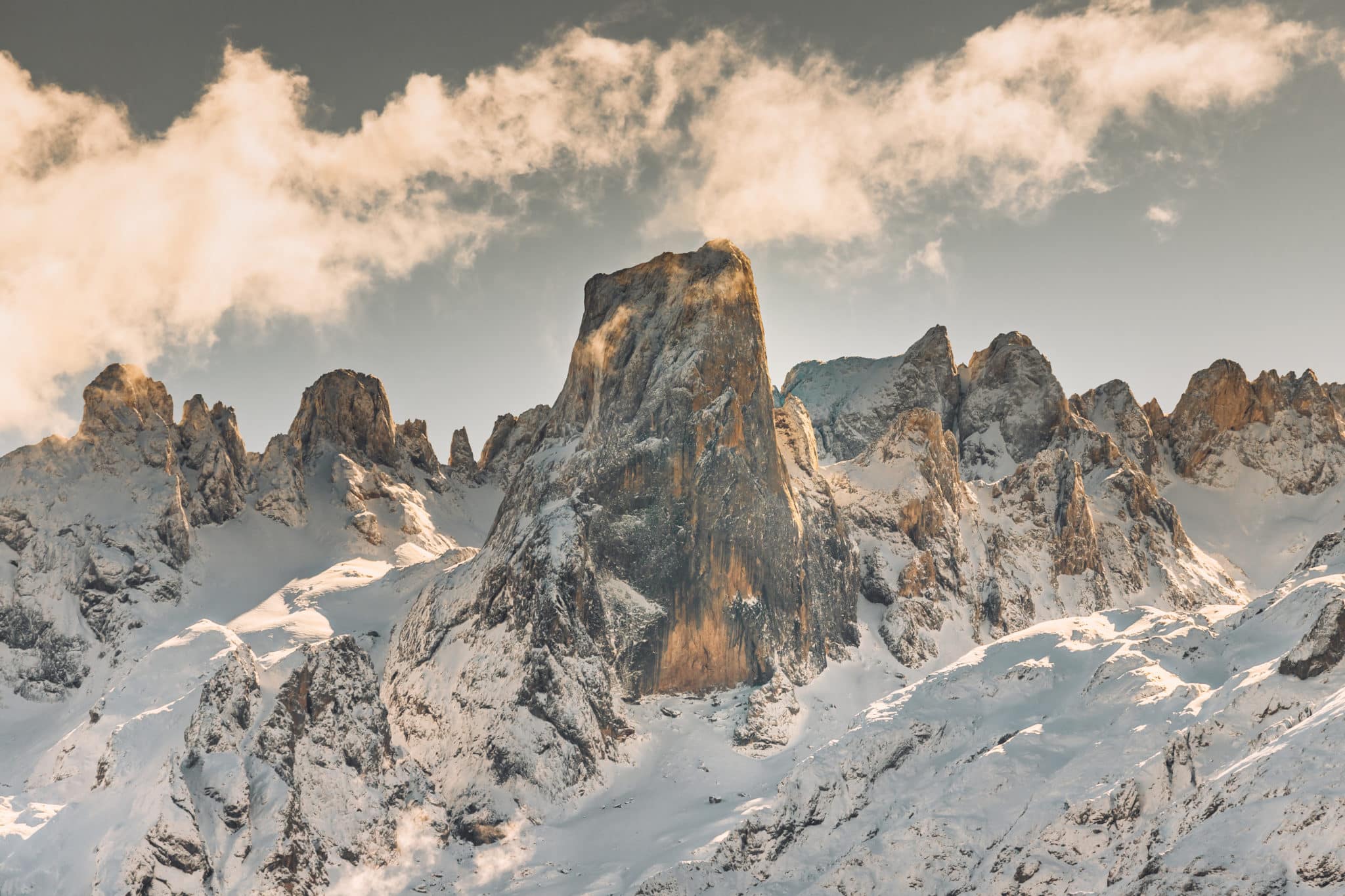 Paisajes nevados: Picos de Europa