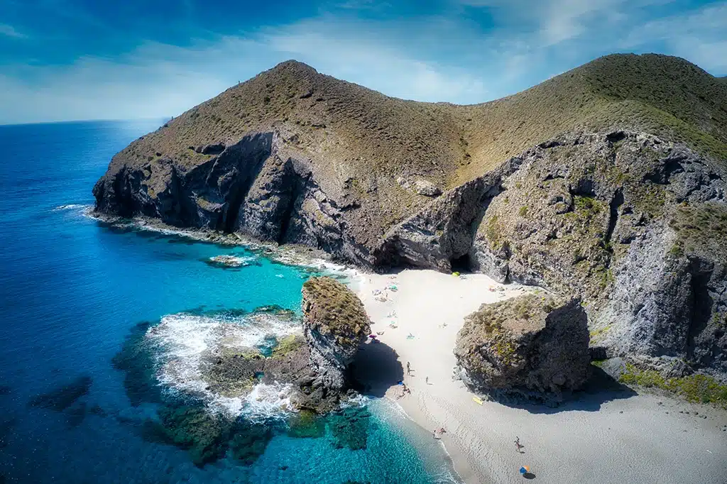 Playa de los Muertos (Cabo de Gata). Considerada una de las mejores playas de Almería