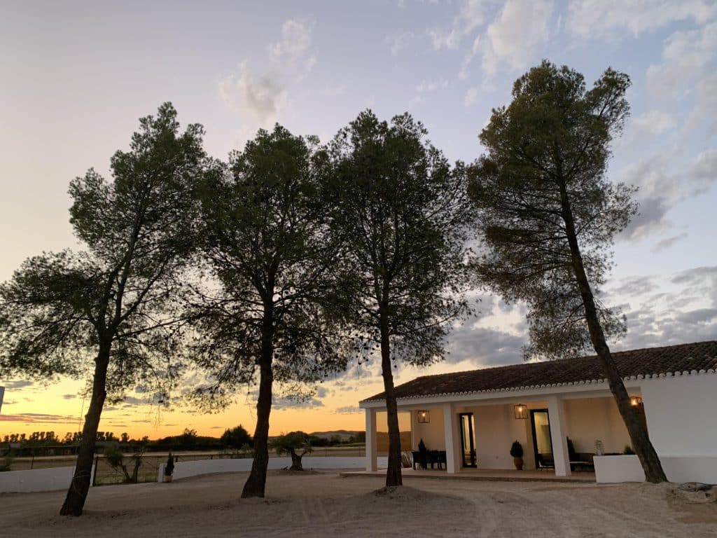 Atardecer en Vivienda de Uso Turístico Finca Valaurea