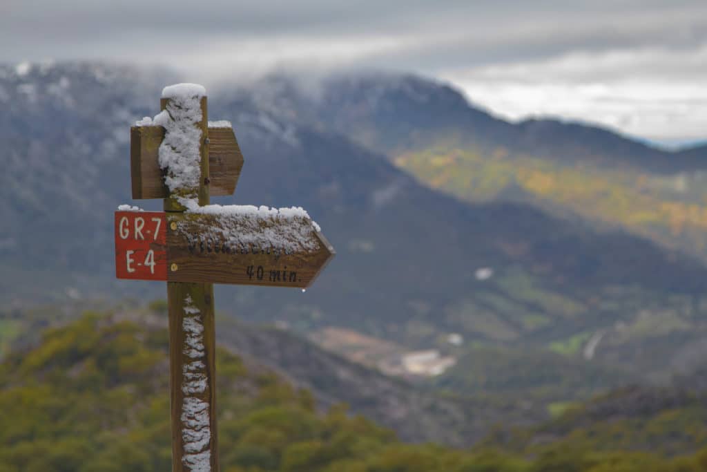 GR-7 a su paso por la Sierra de Grazalema