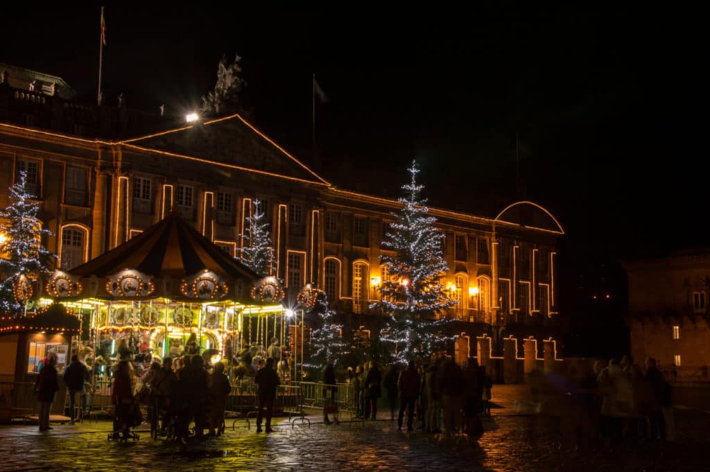 Mercadillo de Navidad en Santiago de Compostela