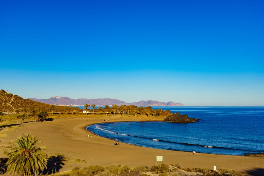 Panorámica de Playa de Percheles. Por Voyagerix. 