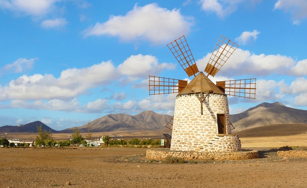 Molino de viento en Fuerteventura