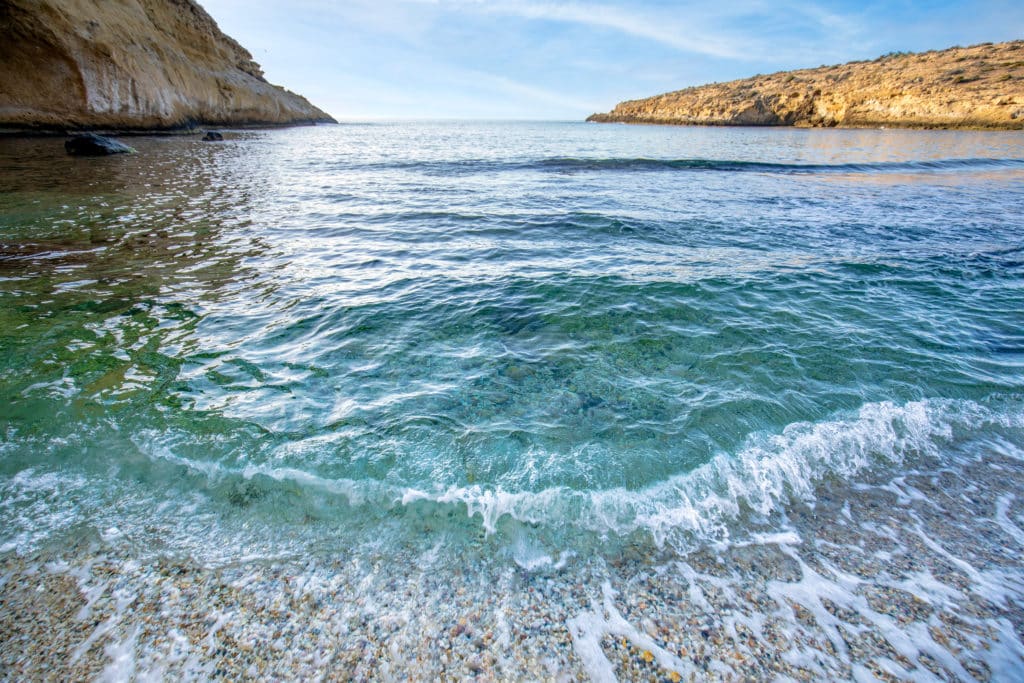 Agua cristalina en zona de Calnegre. Por AntonioLopez.