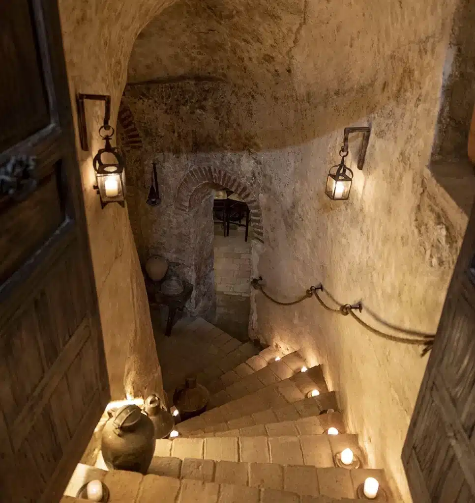 Cueva de la casa rural El Baluarte, en Novés (Toledo)