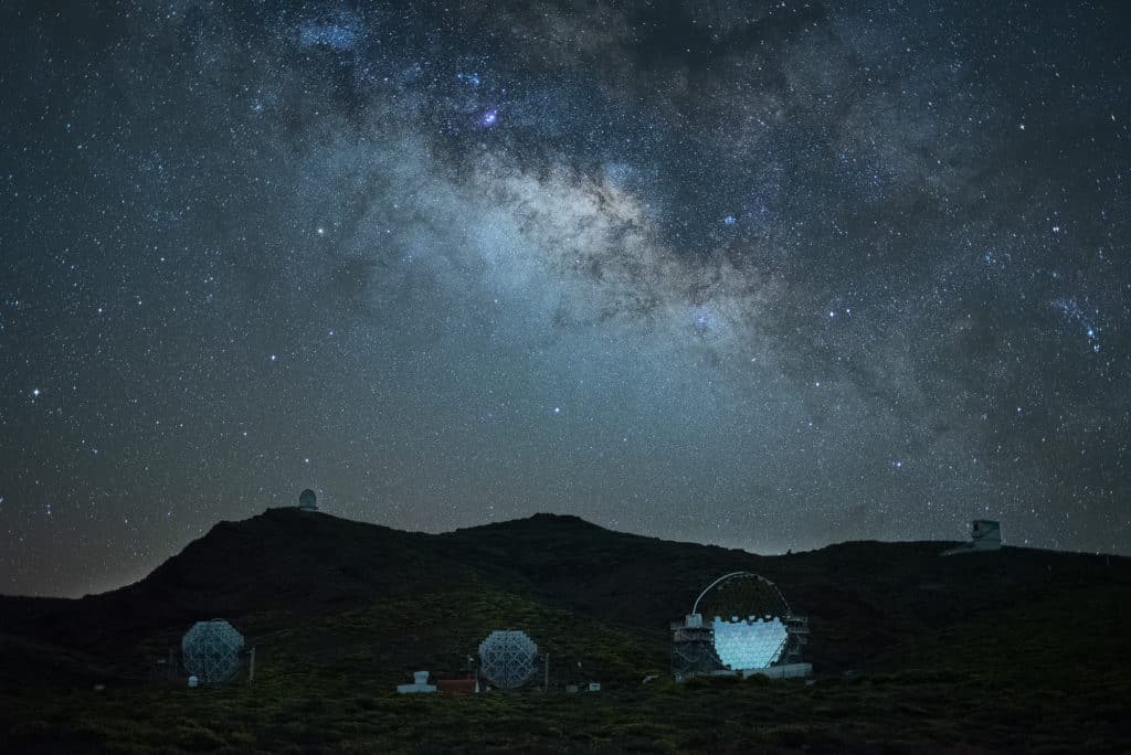 Telescopios en el Roque de los Muchachos. Por Abian San Gil, Newlink Spain