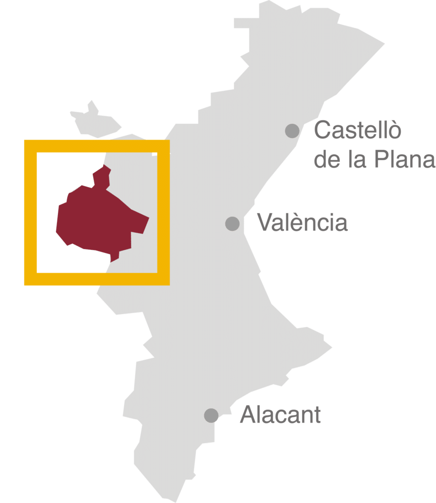 Mapa Tierra Bobal