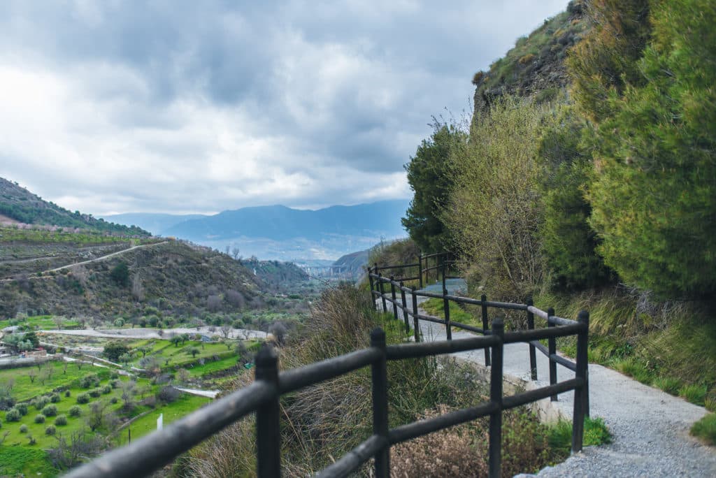 Sendero de la Pavilla, en  Nigüelas