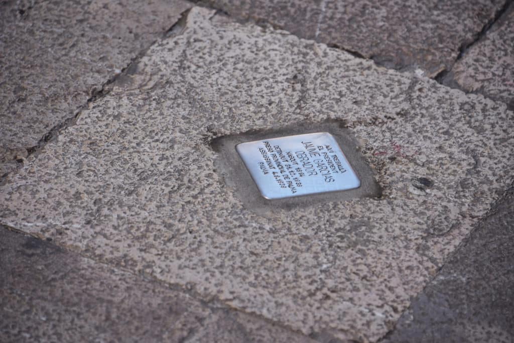 Stolpersteine en Palma. 