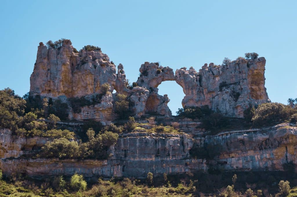 Silueta de África en Orbaneja del Castillo