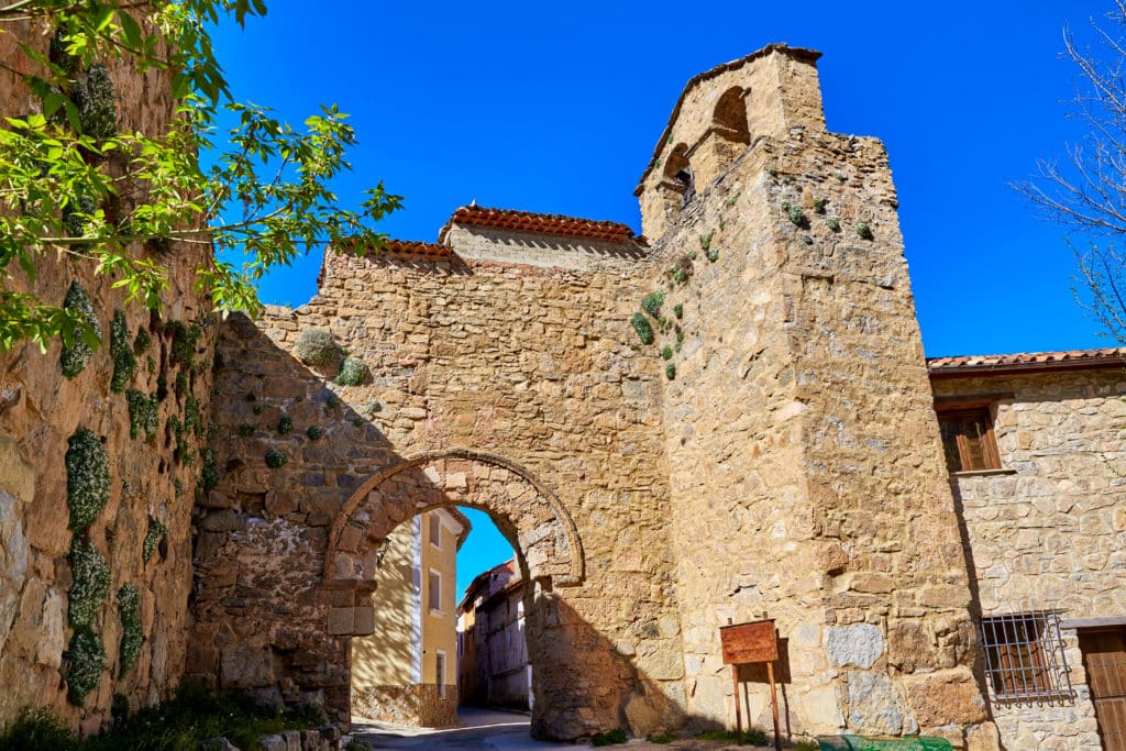 Canete Cuenca Puerta de la Virgen masonry Spain