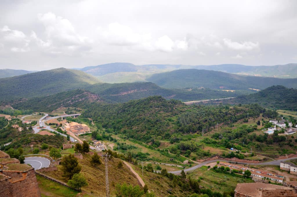 Vistas desde el castillo de Cardona