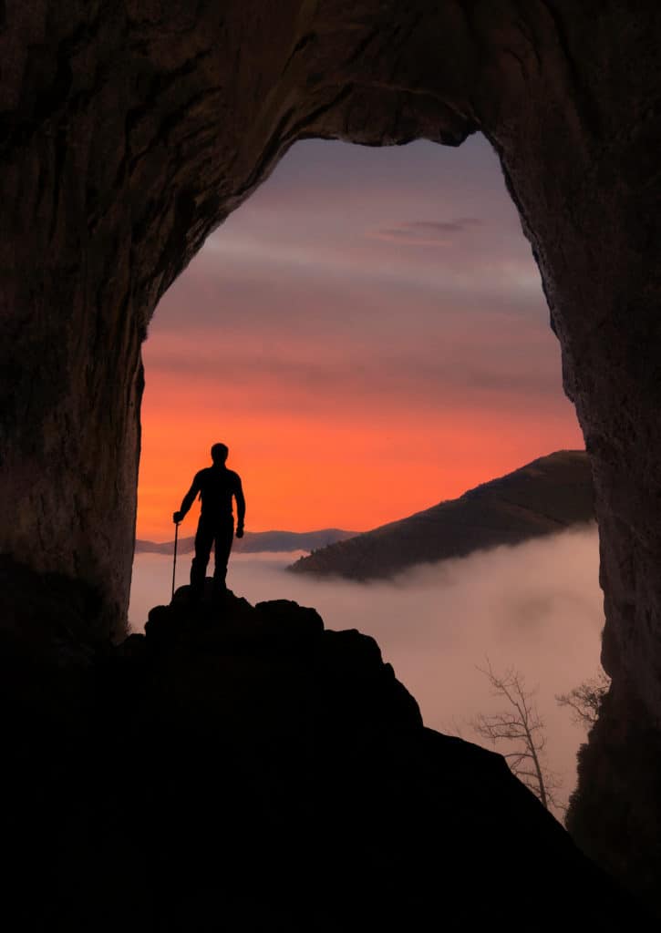 Amanecer en el Ojo de Aitzulo