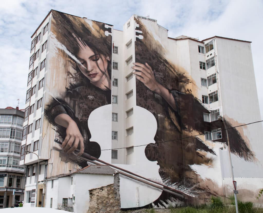 Mural de Fene aspirante a ser Mejor Mural del Mundo