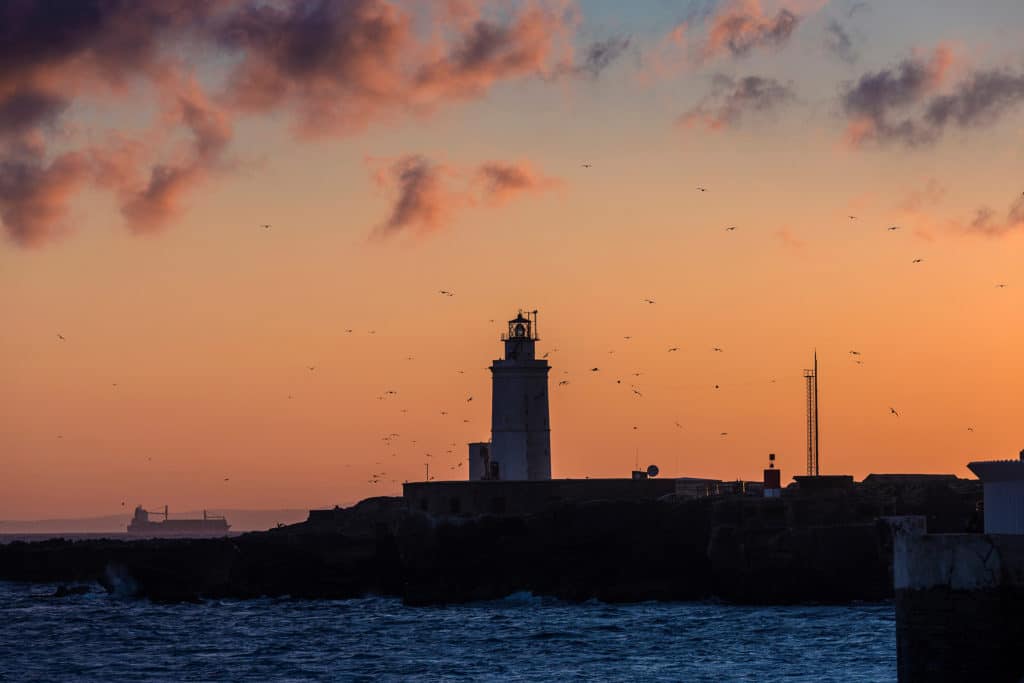 Faro de Tarifa en la Isla de Las Palomas