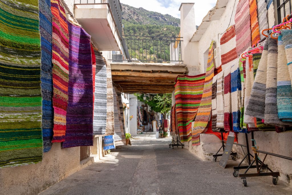 Mercado de alfombras de Pampaneira