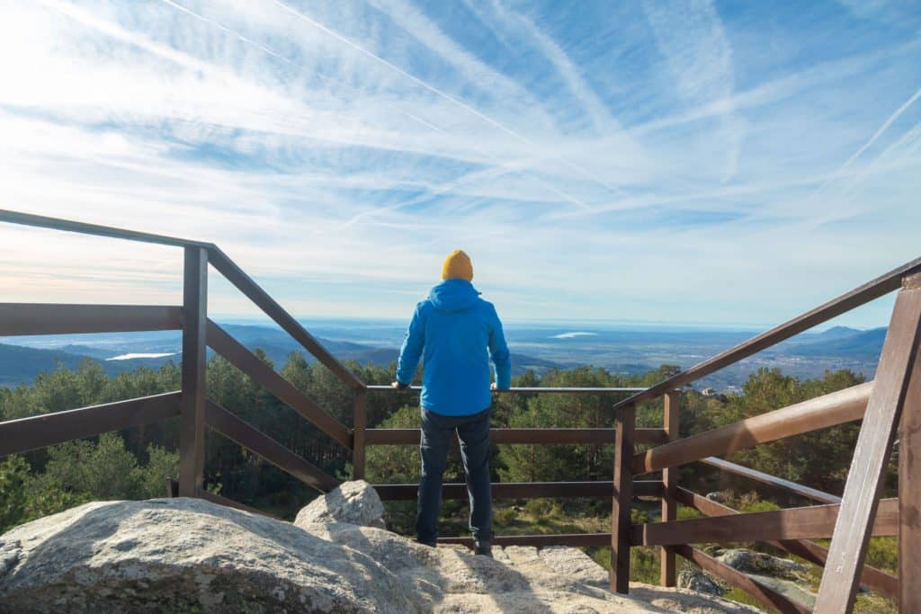 Mirador de Los poetas en la ruta de las Dehesas de Cercedilla