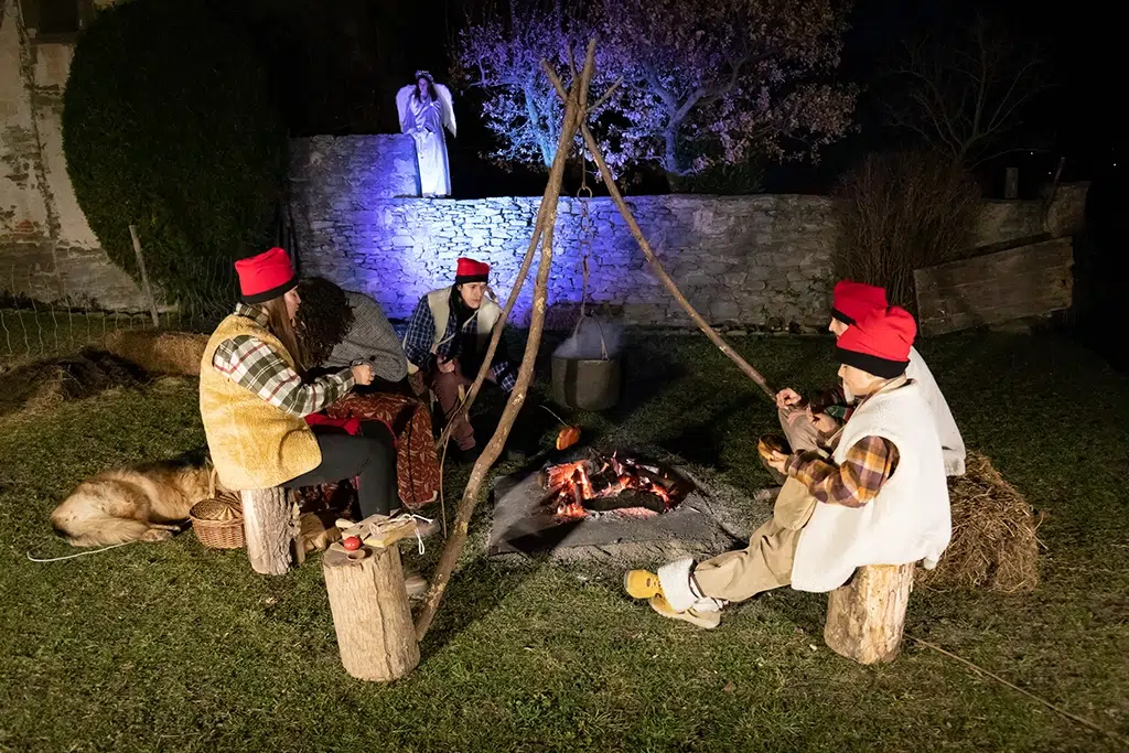 Una de las escenas del Belen vivent de Rupit.