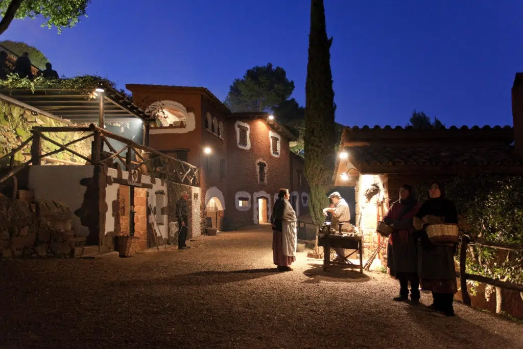 Qué hacer en navidad en Barcelona: visitar el pessebre vivent de Corbera de Llobregat (Barcelona).