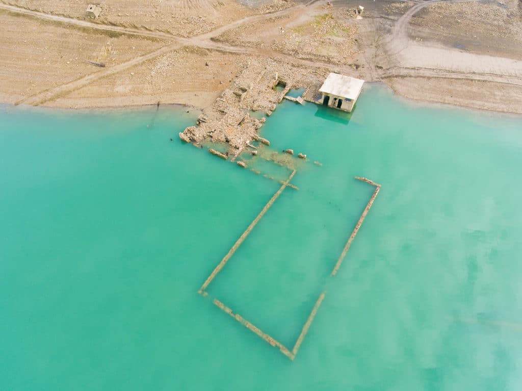 Tiermas, en el pantano de Yesa