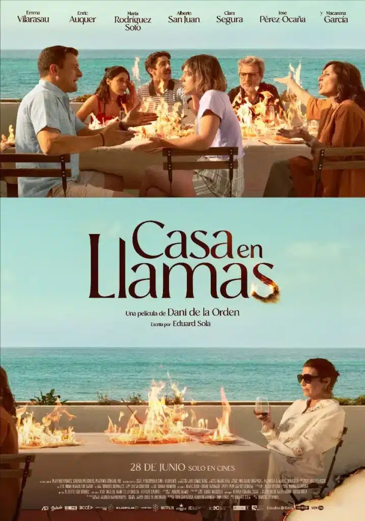 Cartel de la película Casa en llamas