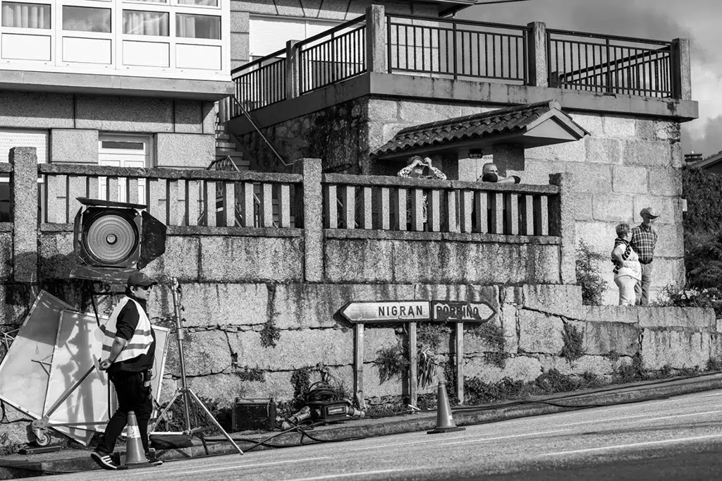 Cruce de carretera en Nigrán (Vigo), localización del anuncio de la lotería de Navidad. Por Susana Boix