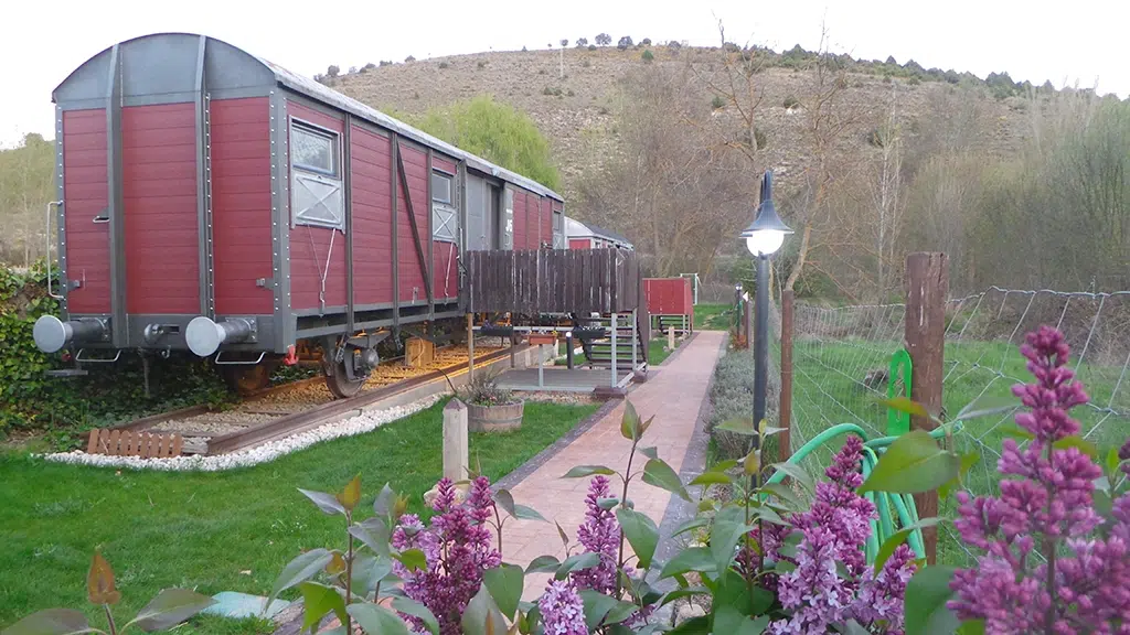 Alojamientos singulares: vagón de tren.