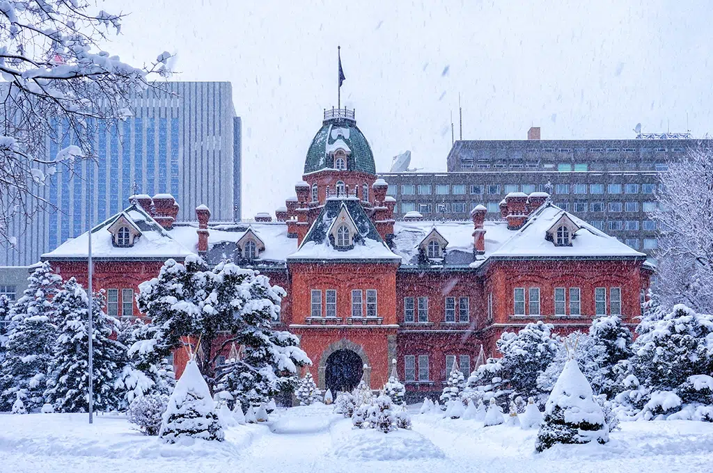 Sapporo (Japón) es una de los lugares donde hay más nieve.