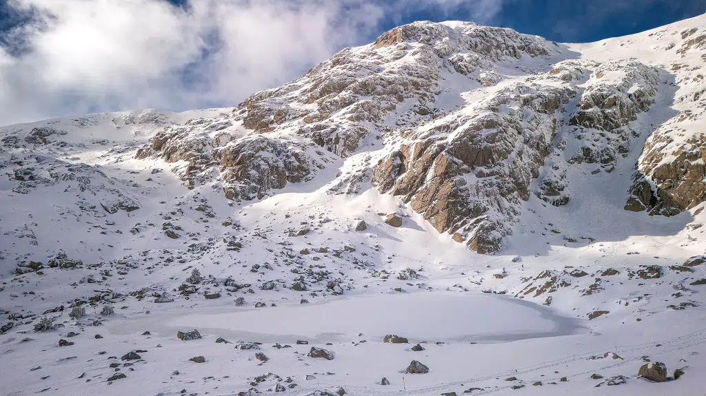 Lagos congelados: laguna grande de Peñalara