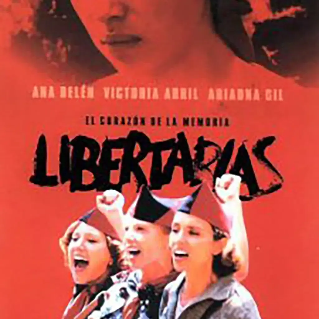 Carátula de la película "Libertarias". Por Sogepaq Distribución S.A