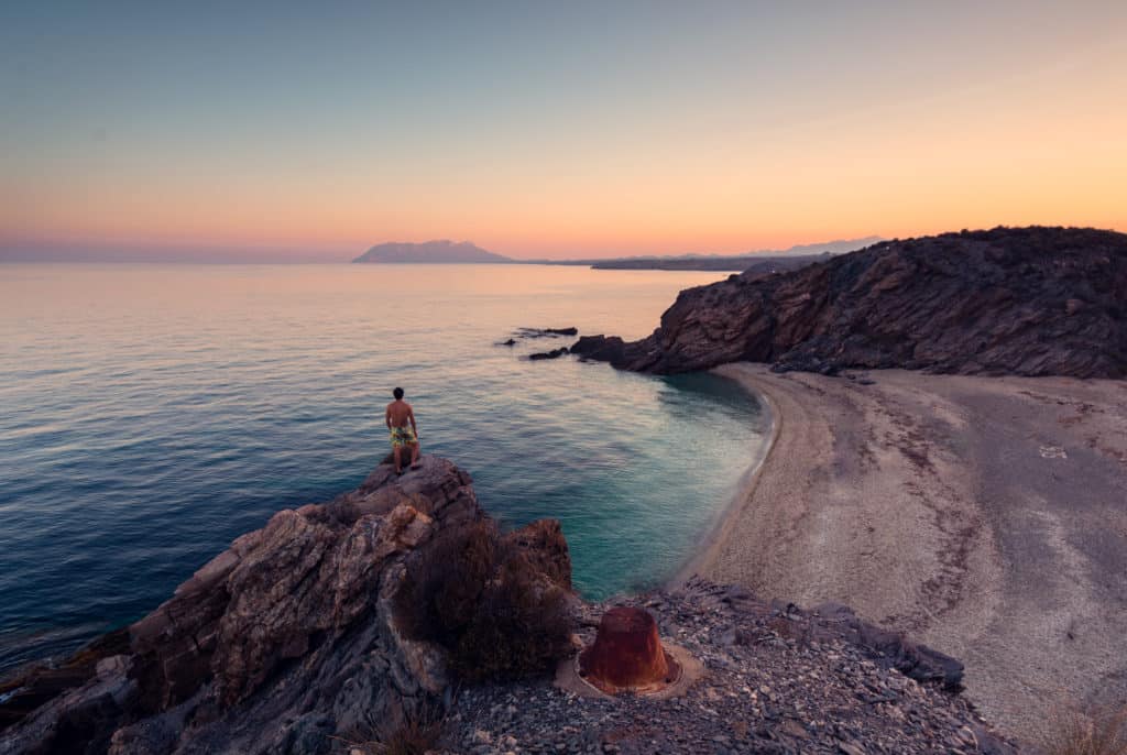 Atardecer en Puntas de Calnegre. Por David