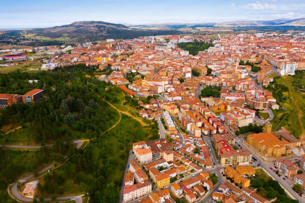 Fotografía aérea de la Ciudad de Soria. Por Jack F.