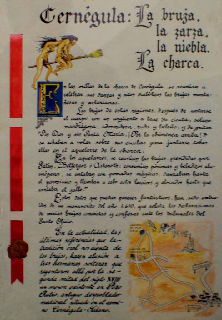 Tradición brujeril en Cernégula. Cedida por el ayuntamiento de Merindad de Río Ubierna