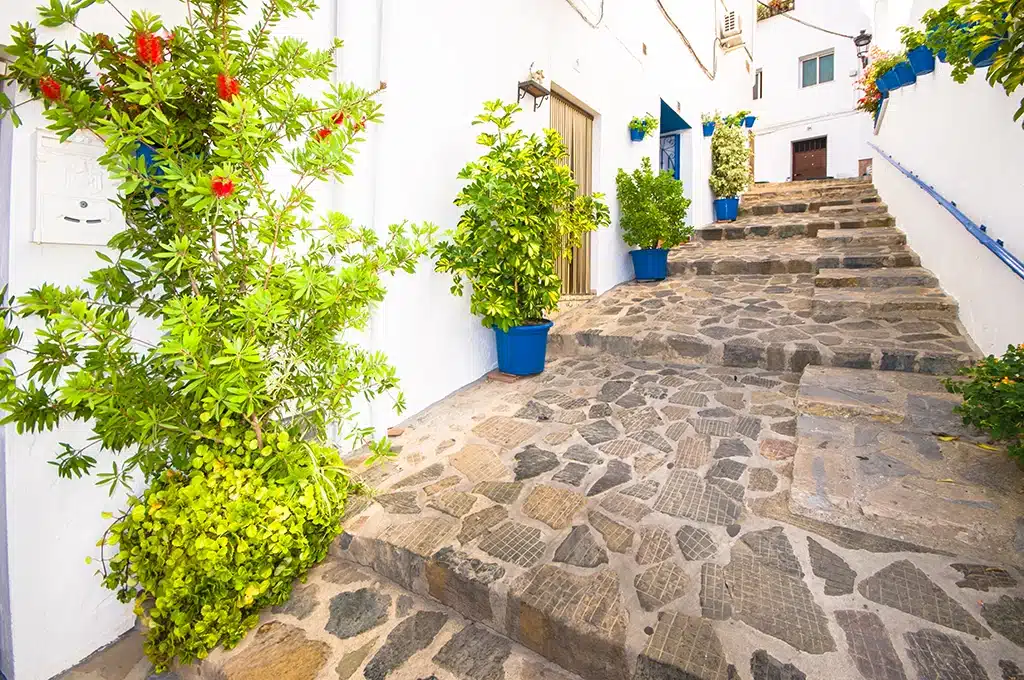 Una calle de Genalguacil (Málaga)